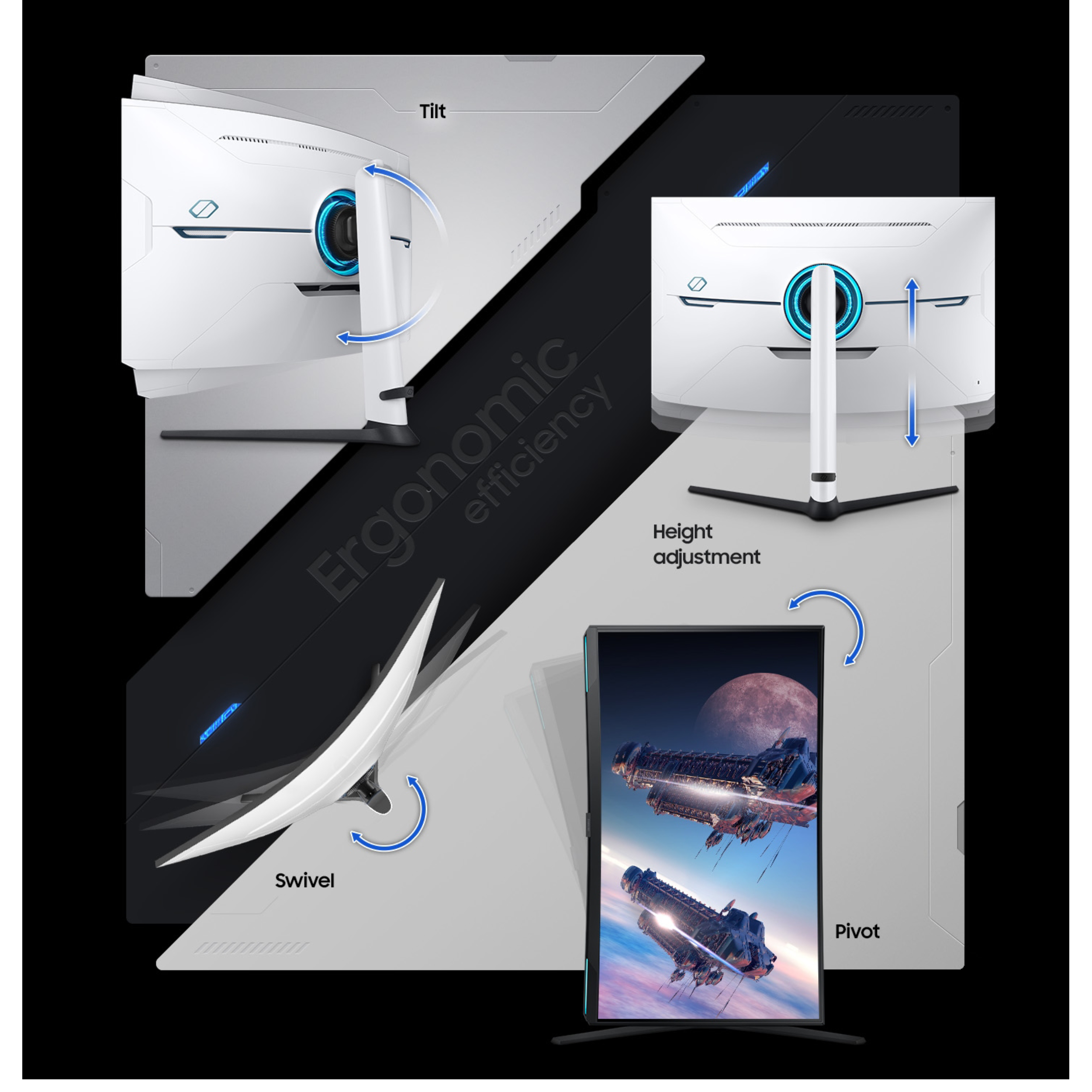 مانیتور مخصوص بازی سامسونگ مدل LS32BG850 سایز 32 اینچ مانیتور مخصوص بازی سامسونگ مدل LS32BG850 سایز 32 اینچ
