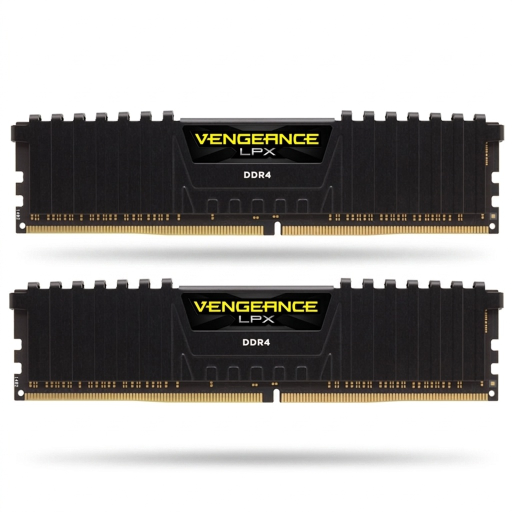 رم دسکتاپ کورسیر مدل Vengeance LPX DDR4 دو کاناله 32 گیگابایت 3200 مگاهرتز CL16 با هیتسینک آلومینیومی و پشتیبانی از XMP 2.0 برای اورکلاکینگ پایدار و خنککنندگی بهینه