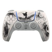 دسته بازی پلی استیشن 5 سونی مدل DualSense Ghost of Yotei Black Limited Edition